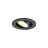 SLV New Tria 45 Spot Aluminium Noir Rond 4W 360lm 24D - 930 Blanc Chaud | Diamètre 45mm -  Meilleur Rendu Des Couleurs