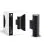 D'Lite Applique Murale Velor Aluminium Noir Up & Down | IP54 - Convient pour 2x GU10