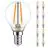 Lot 10x Noxion Lucent LED E14 Boule Filament Claire 2.5W 250lm - 827 Blanc Très Chaud | Équivalent 25W