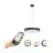 Eglo Suspension Luminaire Marghera-Z Acier Noir 27.5W 3150lm - 827-865 Variable Blanc + RGB | IP20 - Zigbee Dimmable