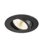 SLV New Tria 68 Spot Aluminium Noir Rond 8.3W 705lm 38D - 927 Blanc Très Chaud | Diamètre 68mm -  Meilleur Rendu Des Couleurs - Dimmable 