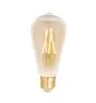WiZ Smart LED E27 Edison Filament Ambre 6.5W 720lm - 820-845 Variable Blanc | Dimmable - Équivalent 50W