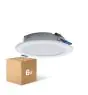 Lot 6x Downlight LED Pan 6W 480lm 840 Blanc Froid | 93mm - Diamètre 75mm