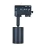 Noxion Spot Sur Rail 3 Phases  Aluminium Noir | Convient pour 1x GU10