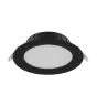 Noxion Downlight LED Hera Plat Encastré Noir 21W 2400lm 100D - 827-830-840 CCT | 214mm - Diamètre 200mm
