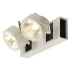 SLV Kalu Double Mur et Plafonnier Aluminium Blanc 31W 2000lm - 830 Blanc Chaud | Dimmable 