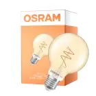 Osram Vintage 1906 LED E27 Globe Filament Twist Dorée 4.9W 470lm - 927 Blanc Très Chaud | Meilleur Rendu Des Couleurs - Dimmable - Équivalent 40W