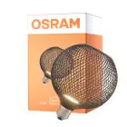 Osram Decor Plat Lamp In Métal Boîtier Vide  LED E27 Globe Dépolie Noir 3.5W 300lm - 827 Blanc Très Chaud | Équivalent 25W