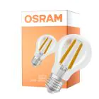 Osram Classic LED E27 Poire Filament Claire 2.2W 470lm - 840 Blanc Froid | Dimmable - Équivalent 40W