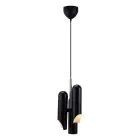 DFTP by Nordlux Rochelle Suspension Luminaire Métal Noir | 207mm - Convient pour 3x GU10
