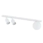 Emibig Plafonnier Baster Acier Blanc | Convient pour 2x GU10 - Max 8W, 1x E14 - Max 10W