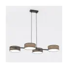 Emibig Suspension Luminaire Drumz Acier Brun | Convient pour 4x E14 - Max 10W