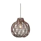 Good&Mojo Suspension Luminaire Mendoza Bambou Burgundy S | Convient pour 1x E27 