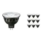Lot 10x Philips Master LED Spot GU5.3 MR16 6.7W 410lm 10D - 927 Blanc Très Chaud | Meilleur rendu des couleurs - Dimmable - Équivalent 35W