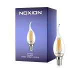 Noxion Lucent LED E14 Flamme Bougie Filament Claire 4.5W 470lm - 827 Blanc Très Chaud | Dimmable - Équivalent 40W