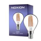 Noxion Lucent LED E14 Boule Filament Claire 4.5W 470lm - 827 Blanc Très Chaud | Équivalent 40W