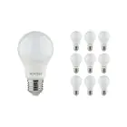 Lot 10x Noxion Lucent Classic LED E27 Poire Dépolie 8W 806lm - 840 Blanc Froid | Équivalent 60W