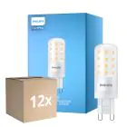 Lot 12x Philips CorePro LED Capsule G9 Dépolie 4W 480lm - 827 Blanc Très Chaud | Dimmable - Équivalent 40W