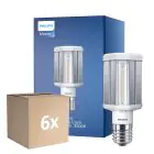 Lot 6x Philips TrueForce LED E40 HPL Claire 42W 5700lm 360D - 830 Blanc Chaud | Équivalent 200W