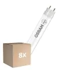 Lot 8x Osram Tube LED T8 (EM/Direct 230V) Standard Output 5.4W 585lm - 830 Blanc Chaud | 44cm - Équivalent 15W
