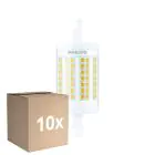 Lot 10x Philips LED Linéaire R7s CorePro 78mm 11.5W 1521lm - 830 Blanc Chaud |Équivalent 100W