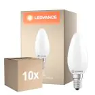 Lot 10x Ledvance Classic LED E14 Bougie Dépolie 5.9W 806lm - 827 Blanc Très Chaud | Dimmable - Équivalent 60W