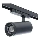 Noxion Spot Sur Rail 3 Phases  Delta Aluminium Noir 30W 2250lm 15-55D - 927-930-940 CCT | Zoomable