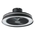Eglo Ventilateur Vallonia 1 ABS Matt Noir 31.7W 3200lm - 827-865 Variable Blanc + RGB | Dimmable