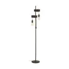 Eglo Lampadaires Salon Townshend 4 Acier Brun Noir | IP20 - Convient pour 2x E27 