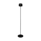 Eglo Lampadaires Salon Roccanova-L Acier Noir 2W 270lm - 830 Blanc Chaud | IP44 - Touch Dimmable - USB-C