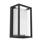 Eglo Applique Murale Genovese Aluminium Noir 10W 1050lm - 865 Lumière Du Jour | IP65